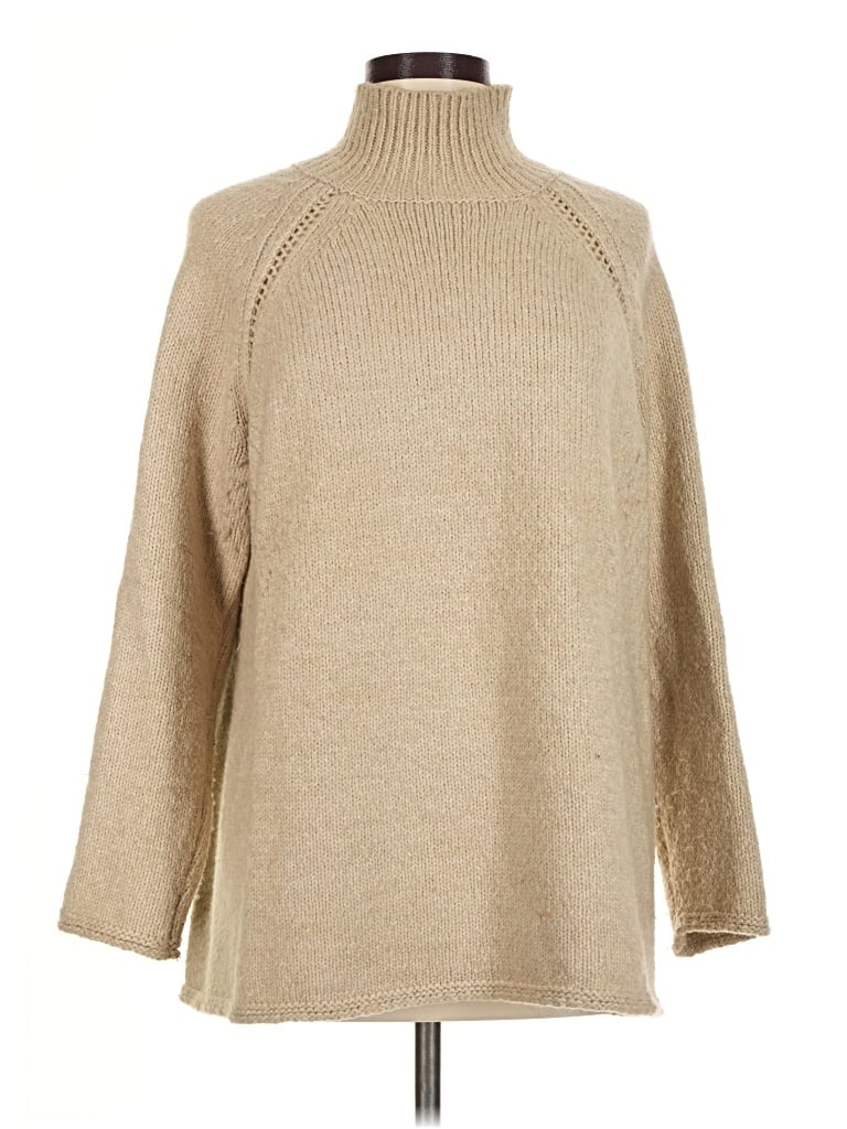 Pre-owned Purejill Turtleneck Sweater In Tan