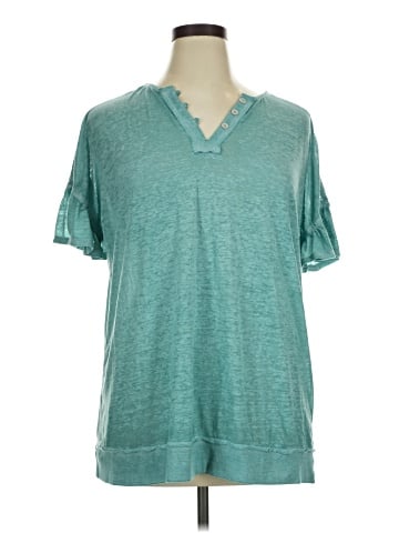C established 1946 Short Sleeve Henley (view 1)