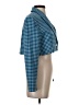 Zara Checkered-gingham Blue Blazer Size S - photo 4