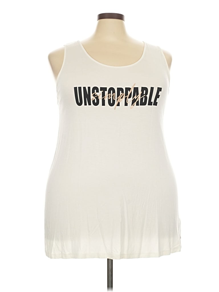 Pre-owned Livi Sleeveless T-shirt In Ivory