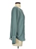 Ann Taylor 100% Polyester Teal Long Sleeve Blouse Size S - photo 4