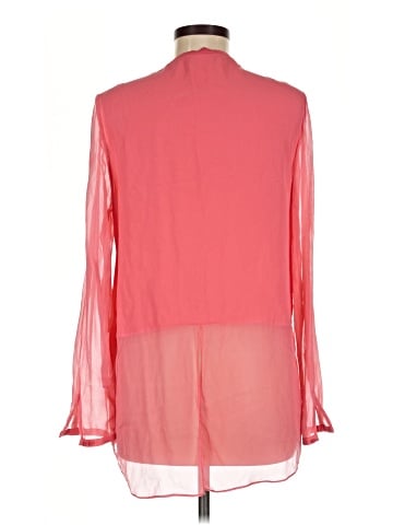 Elie Tahari Long Sleeve Silk Top (view 2)