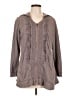 Soft Surroundings 100% Cotton Gray Jacket Size L (petite) - photo 1