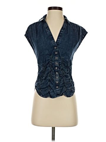 Pilcro Sleeveless Button-Down Shirt (view 1)