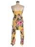 No Boundaries Tropical Yellow Jumpsuit Size M - photo 2