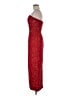 Scala 100% Silk Stars Red Cocktail Dress Size M - photo 5