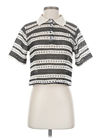 Blue Tassel Short Sleeve Top (view 1)
