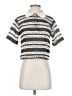 Blue Tassel Silver Short Sleeve Top Size XS - photo 1