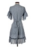 Max Studio Checkered-gingham Blue Casual Dress Size S - photo 2