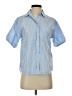 J.Crew 100% Cotton Stripes Blue Short Sleeve Blouse Size 0 - photo 1