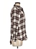 Maurices 100% Rayon Plaid Brown Long Sleeve Button-Down Shirt Size M - photo 4