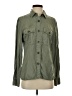 Topshop Green Long Sleeve Button-Down Shirt Size 4 - photo 1