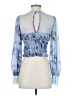Free People 100% Nylon Blue Long Sleeve Blouse Size XS - photo 2