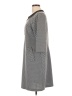 Perceptions 100% Polyester Houndstooth Gray Casual Dress Size 16 - photo 5