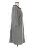Perceptions 100% Polyester Houndstooth Gray Casual Dress Size 16 - photo 4