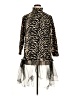 Milano Animal Print Brown Long Sleeve Blouse Size XL (estimated) - photo 1