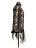 Milano Animal Print Brown Long Sleeve Blouse Size XL (estimated) - photo 4