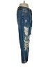 Pull&Bear 100% Tencel Hearts Blue Jeans Size 4 - photo 4