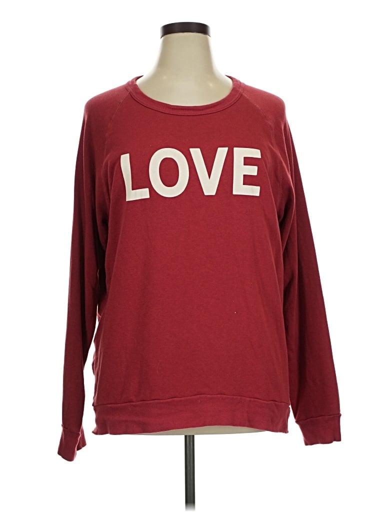 Pre-owned Alternative Earth Sweatshirt In Burgundy