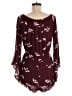 Mimi Chica 100% Rayon Hearts Burgundy Romper Size M - photo 2