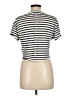 Rag & Bone Stripes Ivory Short Sleeve Turtleneck Size M - photo 2