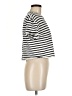 Rag & Bone Stripes Ivory Short Sleeve Turtleneck Size M - photo 4