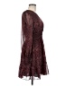 Max Studio 100% Polyester Paisley Burgundy Cocktail Dress Size M - photo 4
