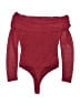 Bar III 100% Polyester Red Bodysuit Size XS - photo 2