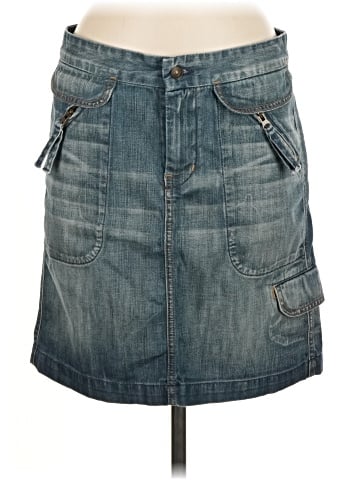 7 For All Mankind Denim Skirt (view 1)