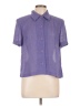 Amanda Smith Purple Short Sleeve Blouse Size 12 Petite - photo 1