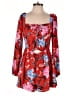 Ali & Jay 100% Polyester Floral Red Orange Casual Dress Size M - photo 1