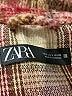 Zara Plaid Burgundy Coat Size S - photo 6