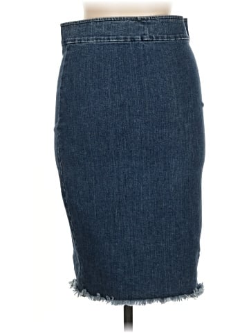 Avenue Montaigne Denim Skirt (view 2)