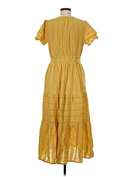gold evening dress Zapakasa Women Metallic Satin Gold Prom Dress with Slit A Line Pleated V  Neck Long Formal Dress