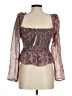 ASTR The Label 100% Polyester Floral Brown Tank Top Size M - photo 2