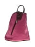 Vera Pelle 100% Leather Color Block Floral Purple Burgundy Backpack One size - photo 1