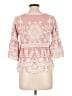 Kindred 100% Rayon Floral Multi Color Pink 3/4 Sleeve Blouse Size L - photo 2