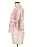 Kindred 100% Rayon Floral Multi Color Pink 3/4 Sleeve Blouse Size L - photo 5