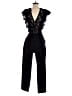 Rebecca Taylor Solid Black Jumpsuit Size 4 - photo 2