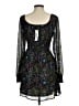 Steve Madden 100% Polyester Paisley Floral Black Cocktail Dress Size M - photo 2