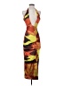 Shein 100% Polyester Tropical Orange Cocktail Dress Size S - photo 1