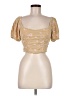 BP. Gold Short Sleeve Blouse Size M - photo 1