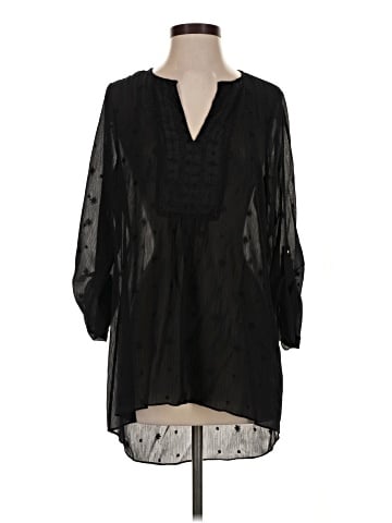White House Black Market 3/4 Sleeve Blouse (view 1)