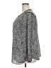 Talbots 100% Polyester Print Gray Long Sleeve Blouse Size 2X - photo 5