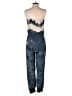 Gypsy 05 100% Silk Tie-dye Blue Jumpsuit Size S - photo 2