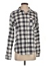 Current/Elliott Plaid Gray Long Sleeve Button-Down Shirt Size 2 - photo 1