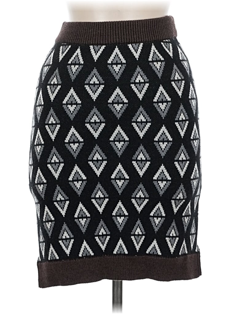 Pre-owned Autumn Adeigbo Wool Skirt In Black