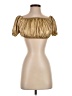 Shein Gold Short Sleeve Top Size S - photo 1