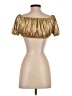 Shein Gold Short Sleeve Top Size S - photo 2