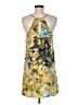 Peppermint 100% Polyester Print Yellow Casual Dress Size M - photo 2